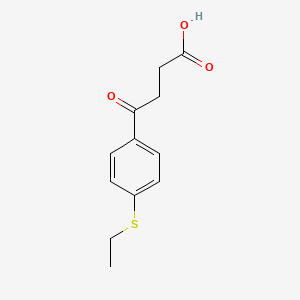 molecular formula C12H14O3S B1302105 4-[4-(Ethylthio)phenyl]-4-oxobutyric acid CAS No. 7028-68-4