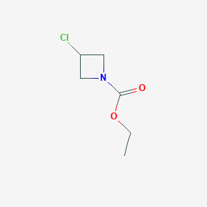 molecular formula C6H10ClNO2 B13021101 Ethyl 3-chloroazetidine-1-carboxylate 