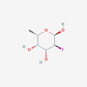 molecular formula C6H11FO4 B13021178 alpha-L-2-Fluorofucopyranose CAS No. 74554-11-3