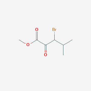 molecular formula C7H11BrO3 B13021211 Methyl 3-bromo-4-methyl-2-oxopentanoate 