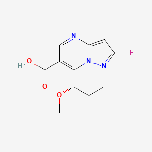 (S)-2-Fluoro-7-(1-methoxy-2-methylpropyl)pyrazolo[1,5-a]pyrimidine-6-carboxylicacid