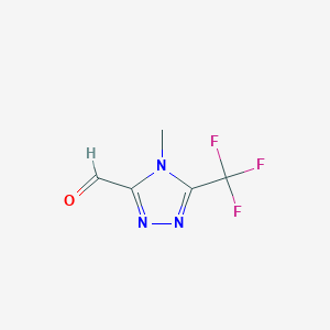 4-Methyl-5-(trifluoromethyl)-4H-1,2,4-triazole-3-carbaldehyde