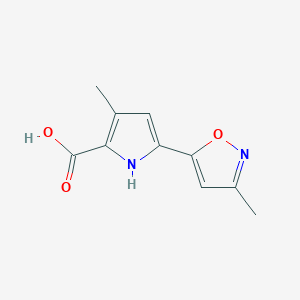 3-Methyl-5-(3-methylisoxazol-5-yl)-1H-pyrrole-2-carboxylicacid