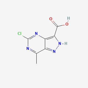 5-Chloro-7-methyl-1H-pyrazolo[4,3-d]pyrimidine-3-carboxylic acid