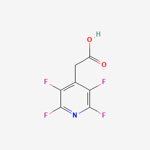 molecular formula C7H3F4NO2 B1302132 (2,3,5,6-Tetrafluoro-4-pyridinyl)acetic acid CAS No. 65697-73-6