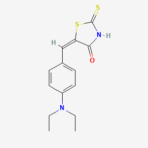 molecular formula C14H16N2OS2 B1302133 5-(4-二乙氨基亚苄基)罗丹明 CAS No. 35778-58-6