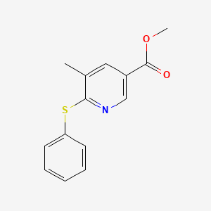 Methyl 5-methyl-6-(phenylthio)nicotinate