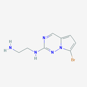 N1-(7-Bromopyrrolo[2,1-f][1,2,4]triazin-2-yl)ethane-1,2-diamine