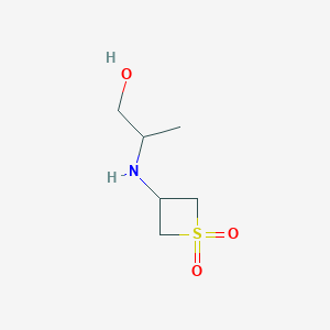 3-((1-Hydroxypropan-2-yl)amino)thietane1,1-dioxide