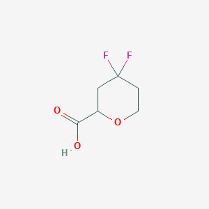 4,4-Difluorotetrahydro-2H-pyran-2-carboxylic acid