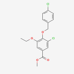 Methyl 3-chloro-4-((4-chlorobenzyl)oxy)-5-ethoxybenzoate