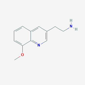 2-(8-Methoxyquinolin-3-yl)ethan-1-amine