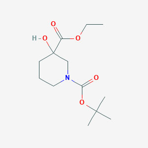 1-tert-Butyl3-ethyl3-hydroxypiperidine-1,3-dicarboxylate