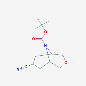 Tert-butyl 7-cyano-3-oxa-9-azabicyclo[3.3.1]nonane-9-carboxylate