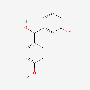 molecular formula C14H13FO2 B1302149 (3-Fluorophenyl)(4-methoxyphenyl)methanol CAS No. 38158-78-0