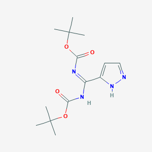 (Z)-tert-Butyl (((tert-butoxycarbonyl)amino)(1H-pyrazol-3-yl)methylene)carbamate