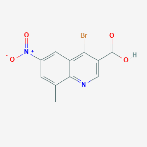 4-Bromo-8-methyl-6-nitroquinoline-3-carboxylic acid