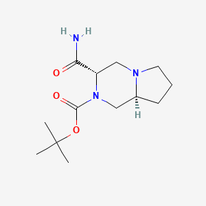 tert-butyl(3S,8aS)-3-carbamoylhexahydropyrrolo[1,2-a]pyrazine-2(1H)-carboxylate