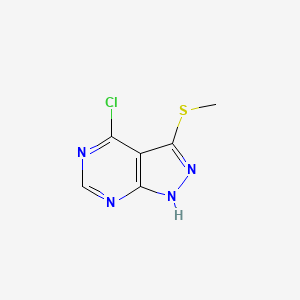 4-chloro-3-(methylthio)-1H-pyrazolo[3,4-d]pyrimidine