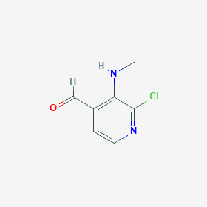 2-Chloro-3-(methylamino)isonicotinaldehyde