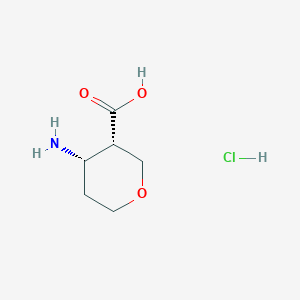 (3S,4S)-4-Aminotetrahydro-2H-pyran-3-carboxylicacidhydrochloride