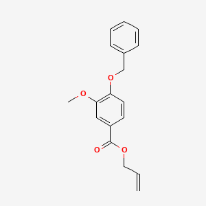 molecular formula C18H18O4 B13021591 Allyl 4-(benzyloxy)-3-methoxybenzoate 