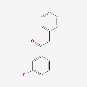 molecular formula C14H11FO B1302160 1-(3-Fluorophenyl)-2-phenylethanone CAS No. 40281-50-3