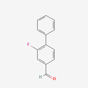 molecular formula C13H9FO B1302161 2-Fluorobiphenyl-4-carboxaldehyde CAS No. 57592-43-5
