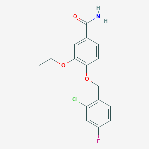 4-((2-Chloro-4-fluorobenzyl)oxy)-3-ethoxybenzamide