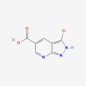 3-bromo-1H-pyrazolo[3,4-b]pyridine-5-carboxylic acid