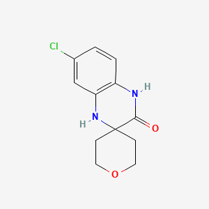 7'-Chloro-3',4'-dihydro-1'H-spiro[oxane-4,2'-quinoxaline]-3'-one