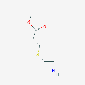 Methyl 3-(azetidin-3-ylsulfanyl)propanoate