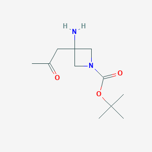 Tert-butyl3-amino-3-(2-oxopropyl)azetidine-1-carboxylate