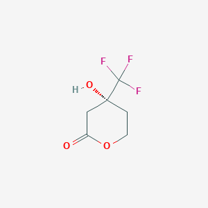 (4R)-4-hydroxy-4-(trifluoromethyl)oxan-2-one