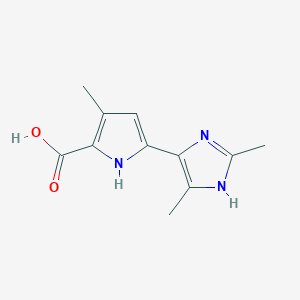 5-(2,5-dimethyl-1H-imidazol-4-yl)-3-methyl-1H-pyrrole-2-carboxylic acid