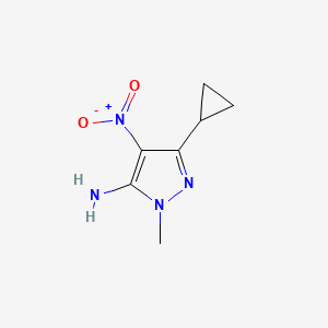 3-Cyclopropyl-1-methyl-4-nitro-1H-pyrazol-5-amine