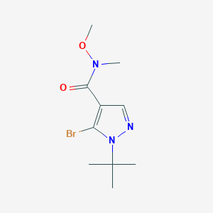 5-Bromo-1-(tert-butyl)-N-methoxy-N-methyl-1H-pyrazole-4-carboxamide