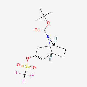 (1R,5S)-tert-butyl 3-(trifluoromethylsulfonyloxy)-8-azabicyclo[3.2.1]oct-2-ene-8-carboxylate