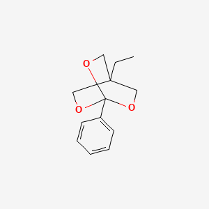 molecular formula C13H16O3 B13022059 Orthobenzoic acid, cyclic ester with 2-ethyl-2-(hydroxymethyl)-1,3-propanediol CAS No. 70637-02-4