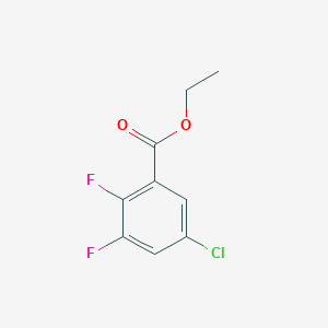 molecular formula C9H7ClF2O2 B13022093 Ethyl 5-chloro-2,3-difluorobenzoate 