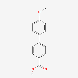 molecular formula C14H12O3 B1302210 4'-甲氧基-[1,1'-联苯]-4-羧酸 CAS No. 725-14-4