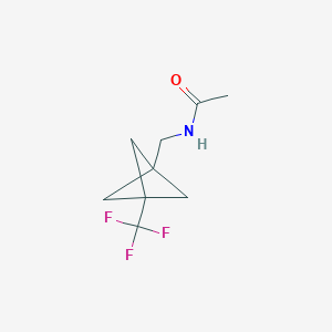 N-{[3-(trifluoromethyl)bicyclo[1.1.1]pentan-1-yl]methyl}acetamide