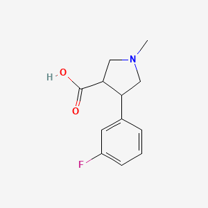 4-(3-Fluorophenyl)-1-methylpyrrolidine-3-carboxylic acid