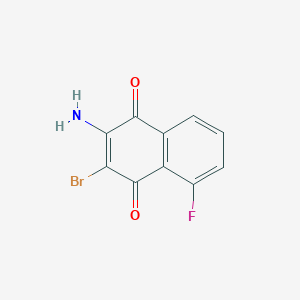 2-Amino-3-bromo-5-fluoronaphthalene-1,4-dione