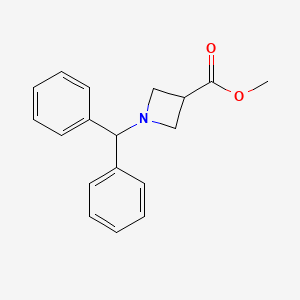 molecular formula C18H19NO2 B1302237 1-(二苯甲基)氮杂环丁烷-3-羧酸甲酯 CAS No. 53871-06-0