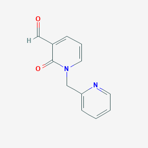 2-Oxo-1-(pyridin-2-ylmethyl)-1,2-dihydropyridine-3-carbaldehyde