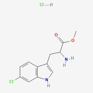 methyl 2-amino-3-(6-chloro-1H-indol-3-yl)propanoate hydrochloride