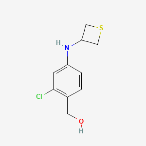 (2-Chloro-4-(thietan-3-ylamino)phenyl)methanol