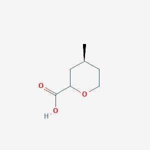 (4S)-4-methyloxane-2-carboxylic acid