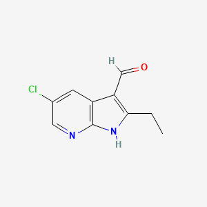 5-Chloro-2-ethyl-1H-pyrrolo[2,3-B]pyridine-3-carbaldehyde